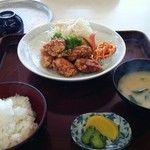 Ube Shi Sogo Fukushi Kaikan Shokudo Bu - 竜田揚げ定食♪