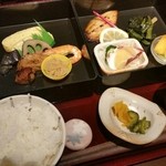 Azegura - 日替わりランチ　お魚のみりん干しもいいお味でした