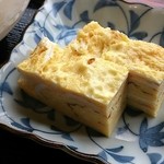 Ajisai Kan - 「C定食」（800円）の玉子焼き