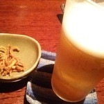 蕎麦雪月花 - プレミアムビールと揚げた蕎麦