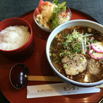 キッチンハウス　モンタナ - ラーメンセット・ハナコ800円です