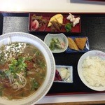 十五万石 - 長州ラーメン日替わりセット（通常990円→ランパスvol.4提示で500円）
            ●ラーメン・ご飯・小鉢・漬物