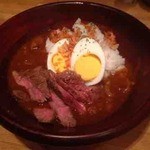 Kakurega Niku Bar Dining HACHI Hacchobori Shinkawa - 大黒カレーライス＋牛