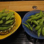 紀元茶寮 - 枝豆二種盛り　〜温かいもの、冷たいもの〜