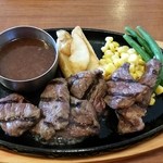 Big Boy Tagajo Mae Ten - 熟成カットステーキ（ライスセット）９７０円