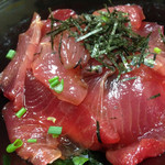 たばら食堂 - 食べきれないマグロキラキラ漬け丼