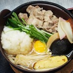 こがらや - 豚みぞれ鍋焼きうどん