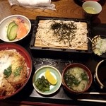 そば処割烹 浜菊 - ざるそば＆かつ丼セット