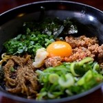 Taiwanese Maze-soba Ganbo - 台湾まぜそば!初めて食べたけどうまいね!