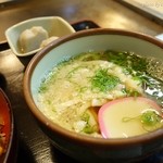 Maruhachi Udon - 2015年12月　カツ丼定食のミニうどん