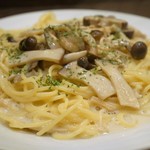 Uonotana Pasta Bar - 今日の日替わりパスタの一つ、「木ノ子のクリームパスタ」です