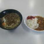 Matsue Fruits Center - 月見う蕎麦＆半カレー