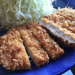 Tonkatsu Waraku - カツのアップ