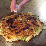 お好み焼き田よし・雫 - おなじみのねぎ焼き