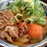 丸亀製麺 - 豚玉ぶっかけ