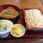 Hounenya - カツ丼+もりそばセット1050円