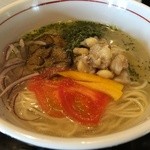 Shumenbo Sanoya - 限定メニュー、春の彩りラーメン〜白トリュフ塩の香りを添えて〜(税込830円)、現在は提供されていないです