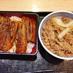 吉野家 - 鰻重三枚盛(¥1,650円)&牛丼並(¥380円)