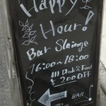 Bar Slainge - 看板（Happy Hour）