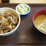 Sukiya Gojuichigo Arai Ten - 牛丼とん汁おしんこセット 490円♪