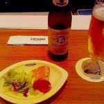 dining & bar ESTADIO Shibuya Ten - お通しとビール