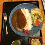 大川温泉 - ちょい辛カツカレー♪