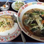 Kanshaen Asato Ten - 野菜ラーメン定食(600円)