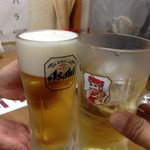 立ち呑処　ゆう - H.28.8.20.夜 "ハイボール 380円税込 vs アサヒスーパードライ生ビール 380円税込 de 乾杯♪