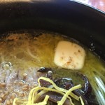 須弥山ラーメン 塩の宴 - 2016年8月下旬  塩バターラーメンのバター ¥100高くなります。