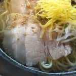 須弥山ラーメン 塩の宴 - 2016年8月下旬  塩バターラーメンの豚バラチャーシュー2枚