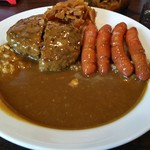 CoCo壱番屋 - ハンバーグカレーでウインナートッピング。