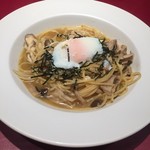 Pasta to Pizza Nagasaki Yumesaito Ten - 雲仙島原鶏の和風カルボナーラ
                        
                        おいしく頂きました(　˙༥˙　)♡