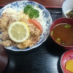 和風レストラン竹善 - たこの唐揚げ定食