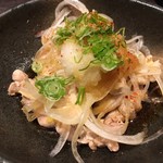 近江食堂 - コク旨ひね鶏（みぞれポン酢）500円