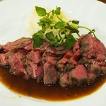 Yakei Italian & Niku Bar GB Tachikawa Ten - 国産牛モモ肉のタリアータ