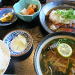 Teuchi Udon Fukawa - 定食全体