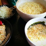 拉麺・食工房 まる家 - つけ麵半チャーハンセット
            