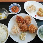 中華料理 美升 - 唐揚げ定食