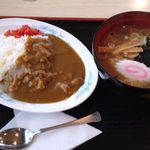 大阪屋 - ミニカレーとミニラーメンのセット700円