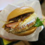 Mos Burger Sendai Nishi Taga Ten - ハンバーグサンド国産ベーコン&チーズ540円