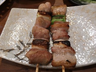 Tezukuri Kushiyaki Engawa - 豚バラのねぎま
                        