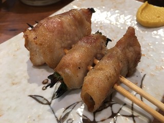 Tezukuri Kushiyaki Engawa - いろいろな野菜を巻いた豚