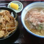 Yakiniku Shokudo Araie - 焼鶏丼 肉うどん