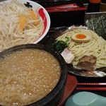 竹本商店 海老麺舎 伊勢海老麺処 - 魚介豚骨つけ麺＋野菜