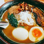 Mama Ramen Sanjo Ten - カレーラーメン岩玉トッピング