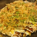 Okonomiyaki Dondon - かき玉、完成です♪