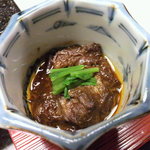 Shikotsuko Daiichi Hotel Suizantei Taian - 夕食☆突出し（牛筋味噌煮込み）