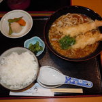 食酒 こころ - 海老天カレーうどんセット