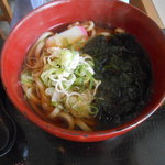 Marutoku Soba - わかめうどん　320円(2014年8月）