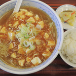 Gyoza no Manshu Gamoekiten - マーボ豆腐ラーメン＋小ライス